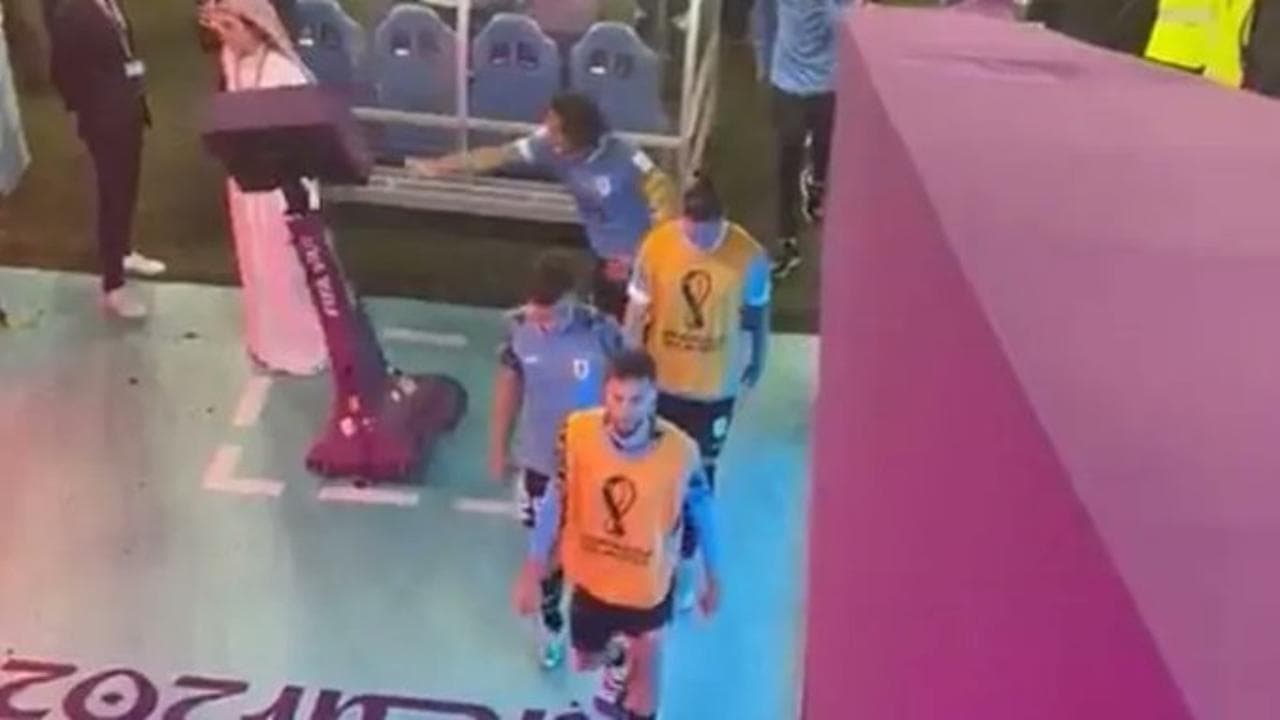 Uruguay, la furia di Cavani dopo l'eliminazione: con un cazzotto fa crollare il monitor del Var