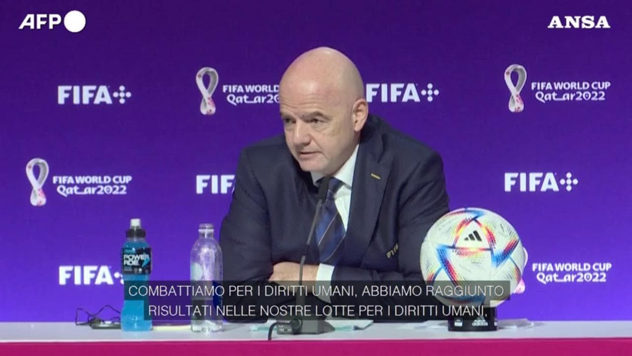 Mondiali, Infantino, presidente Fifa: "Europa non può dare lezioni al Qatar sui diritti umani"
