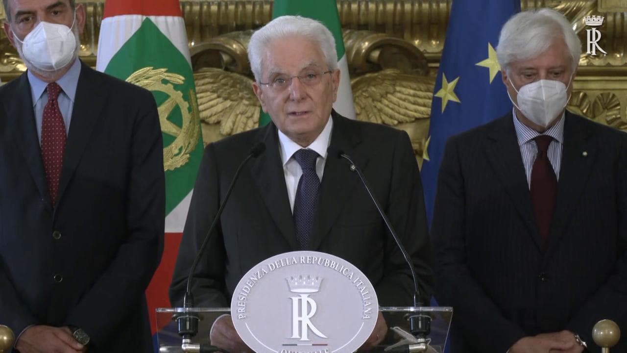 Mattarella scioglie le Camere: "E' venuto meno il sostegno al Governo" - L'intervento integrale