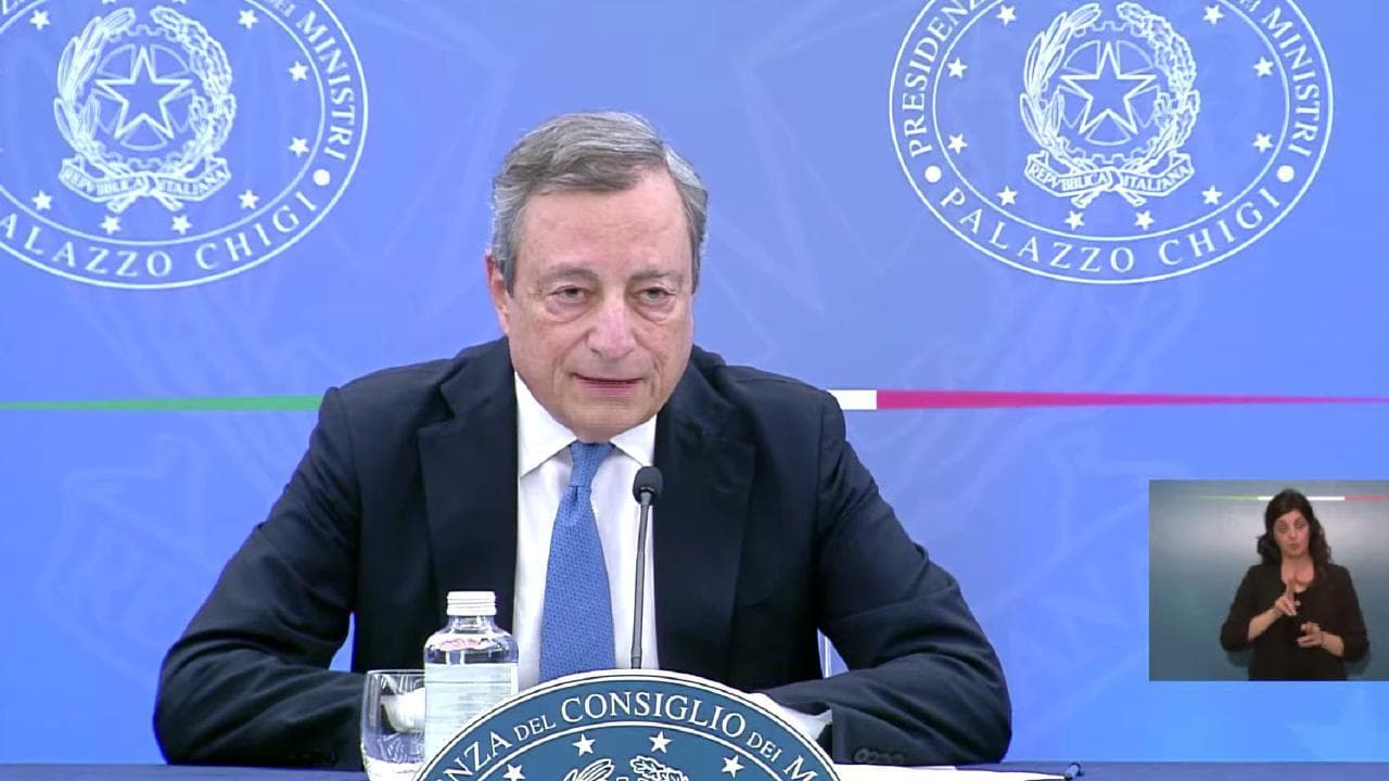 Draghi: "Lavoriamo a un nuovo patto sociale, difendiamo potere d'acquisto di lavoratori e famiglie"