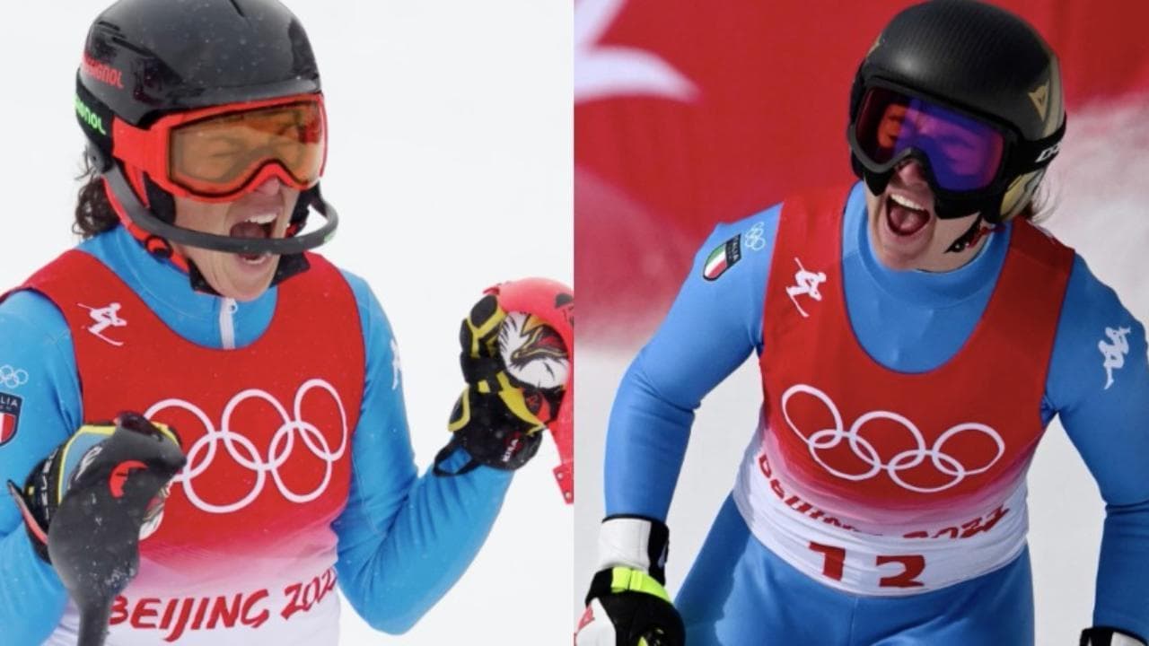 Brignone bronzo nella combinata, l'urlo di gioia all'arrivo: "Di Goggia non parlo"