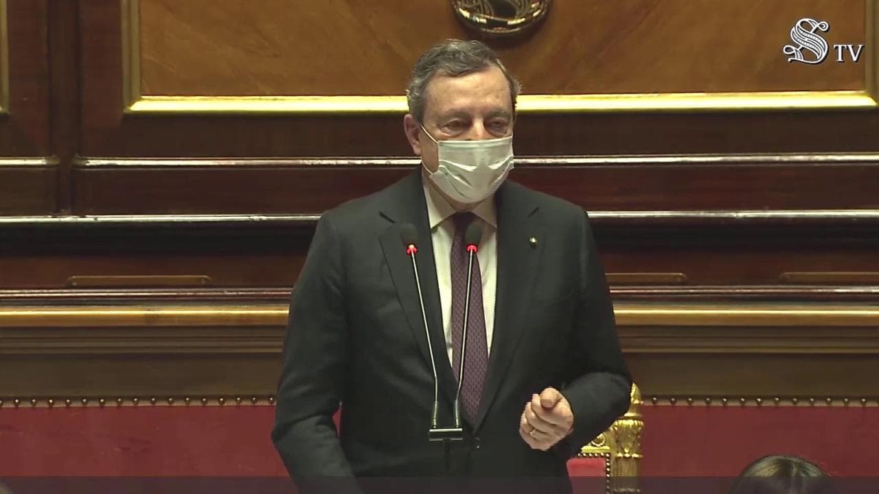 Recovery, Draghi: "E' una scommessa che l'Italia non può perdere, una sconfitta sarebbe grave"