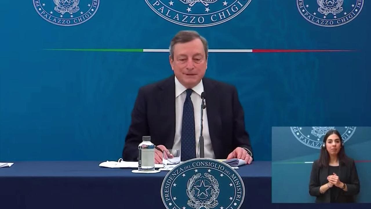Mario Draghi: "La scuola sarà la prima a riaprire quando la situazione lo permetterà"