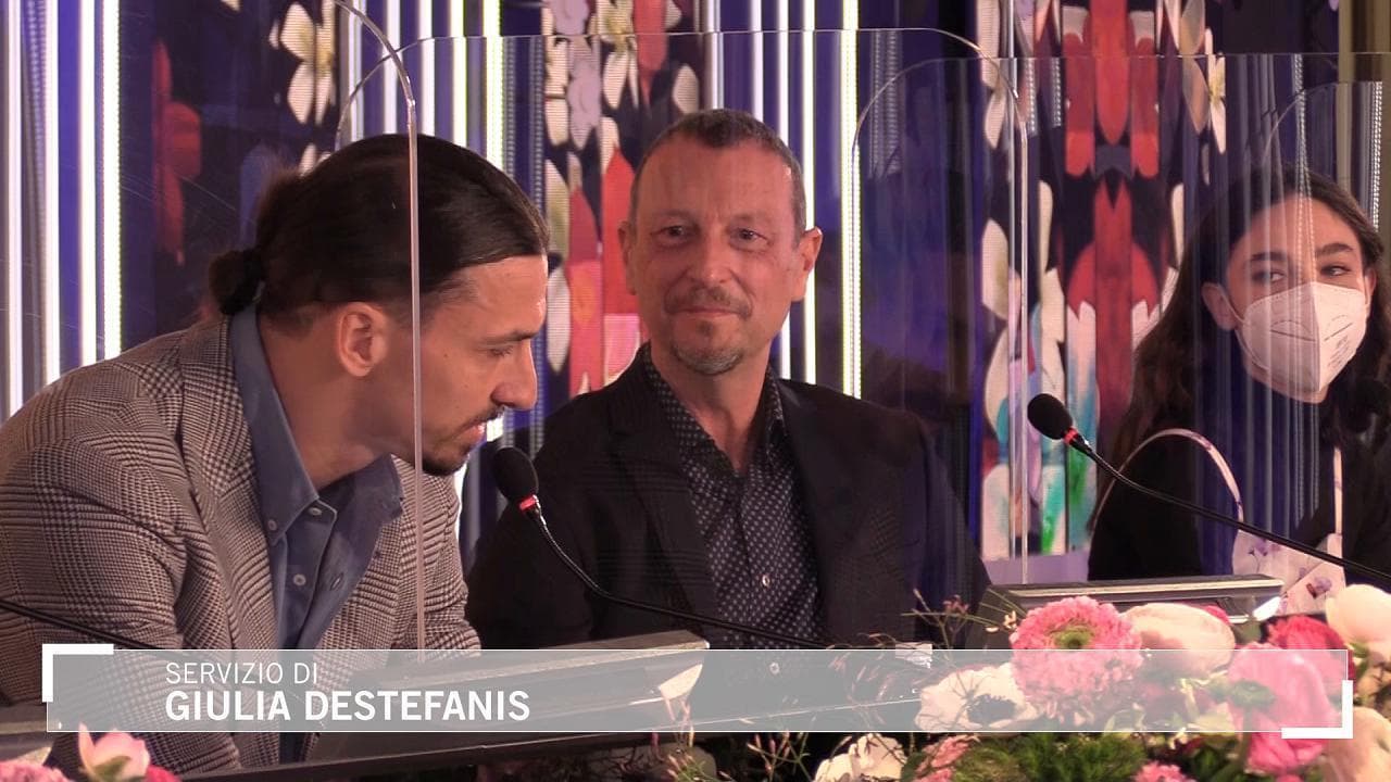 Sanremo 2021, Ibrahimovic: "Ora io e Amadeus siamo nella  stessa squadra"