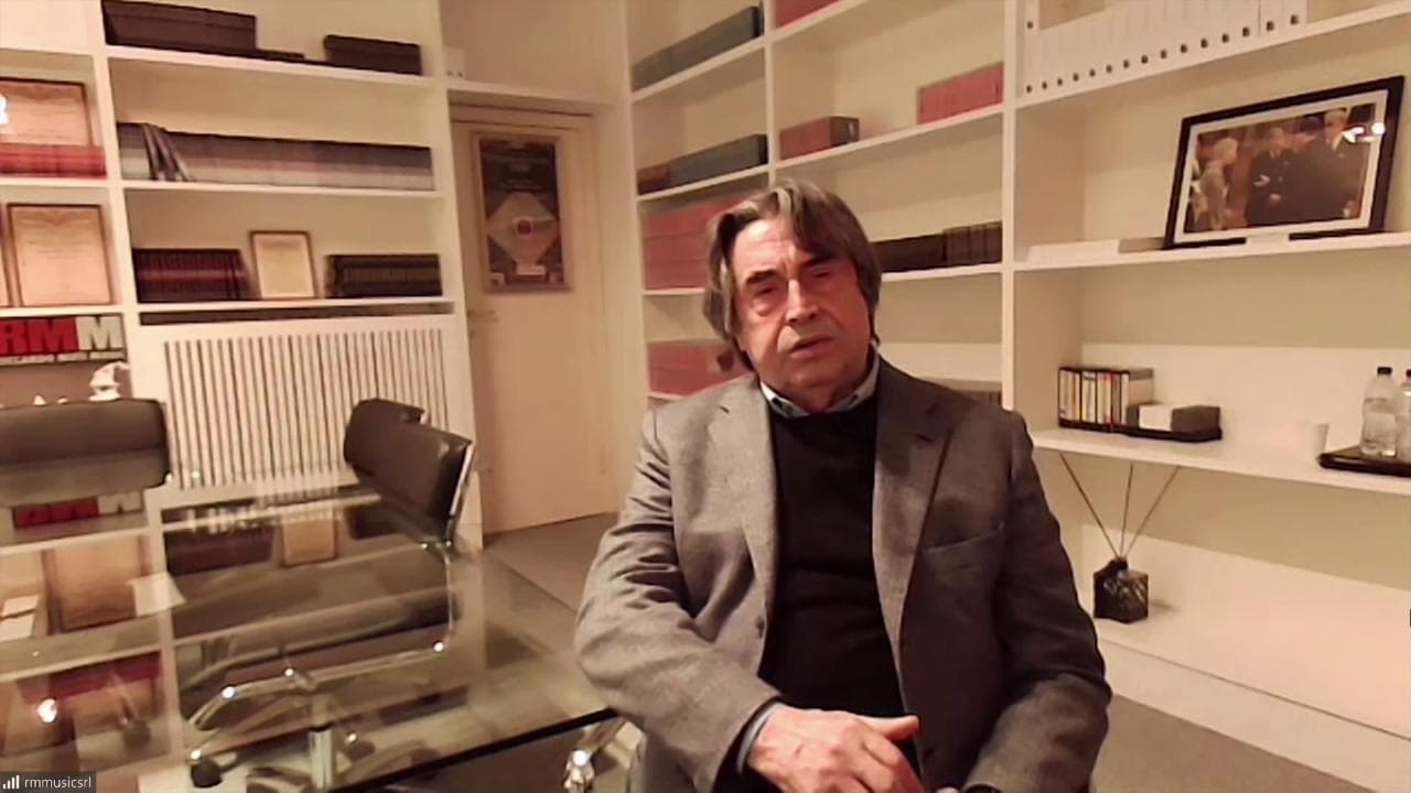 Palcoscenico Italia, Riccardo Muti: "Questo dolore cambierà la musica"