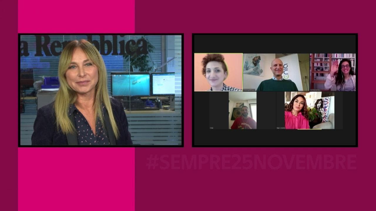 #sempre25novembre - Tutti i no che servono contro la violenza: con Cucinotta e Ernia, la Grande Casa e Sorgenia
