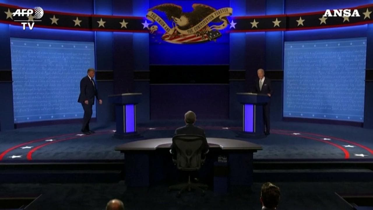 Elezioni Usa 2020, interruzioni e insulti tra Trump e Biden nel primo duello tv