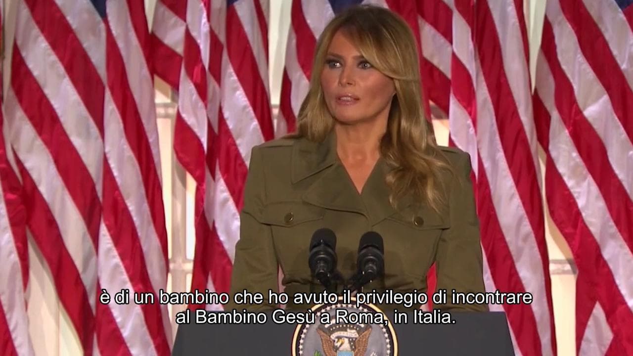 Usa 2020, Melania Trump: "Piansi per un bimbo al Bambino Gesù di Roma"