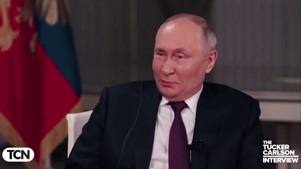 Putin nell'intervista con Tucker Carlson: "Invadere la Polonia? Solo se ci attaccassero"
