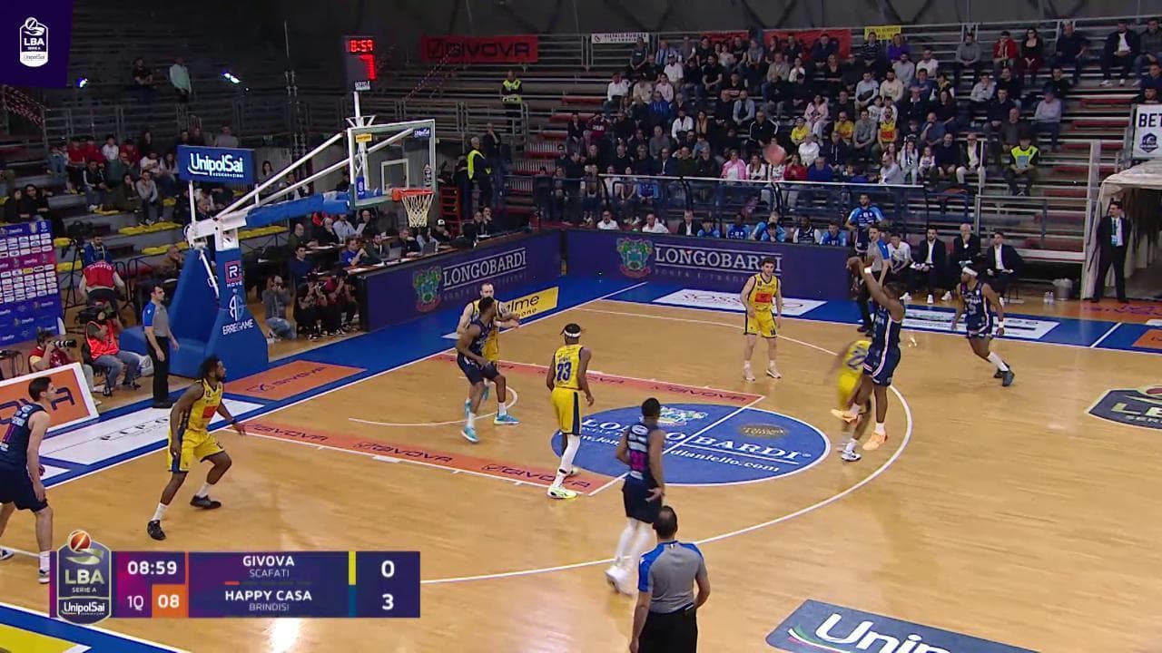 Basket, Serie A: gli highlights di GIVOVA vs NBB HAPPYCASA