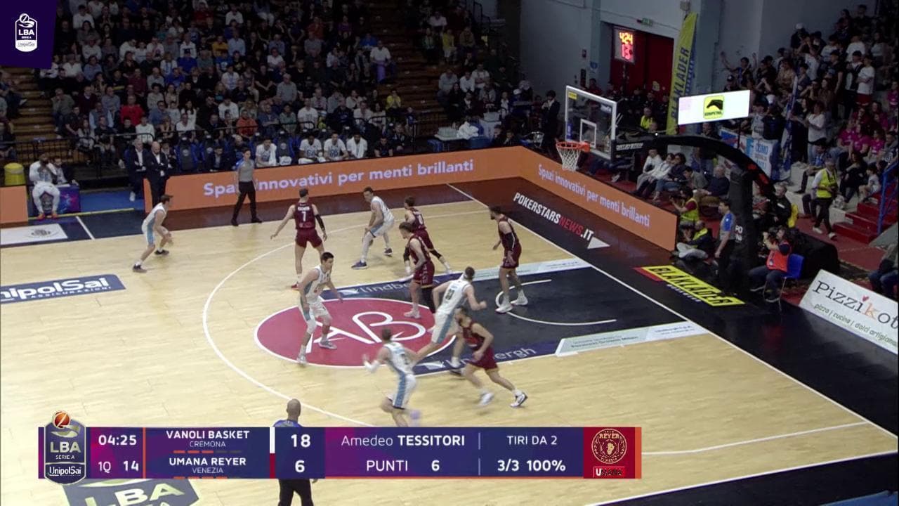 Basket, Serie A: gli highlights di Vanoli vs Umana