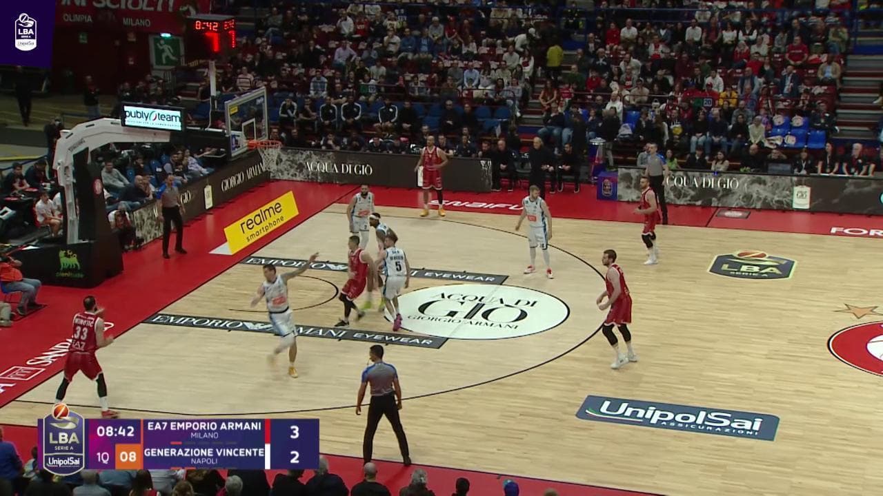 Basket, Serie A: gli highlights di EA7 Emporio Armani vs Gevi