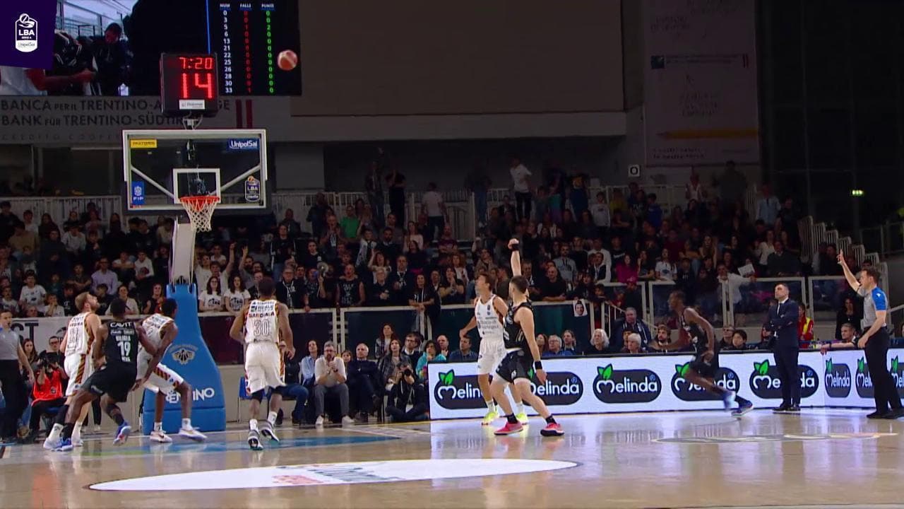 Basket, Serie A: gli highlights di Dolomiti energia vs Dinamo Sassari