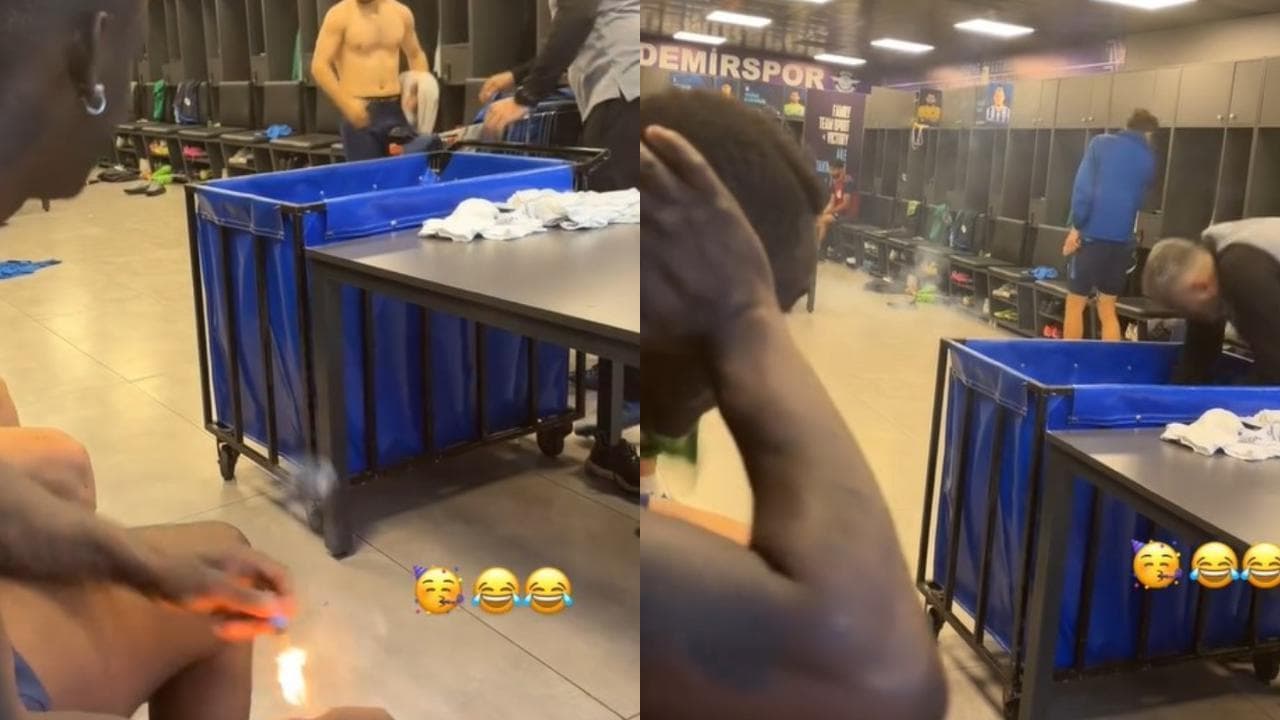 Mario Balotelli spara un petardo nello spogliatoio dell'Adana Demirspor e se la ride
