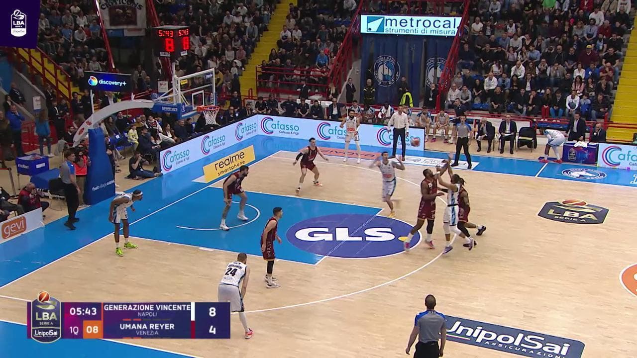 Basket serie A, gli highlights di GeVi Napoli-Reyer Venezia