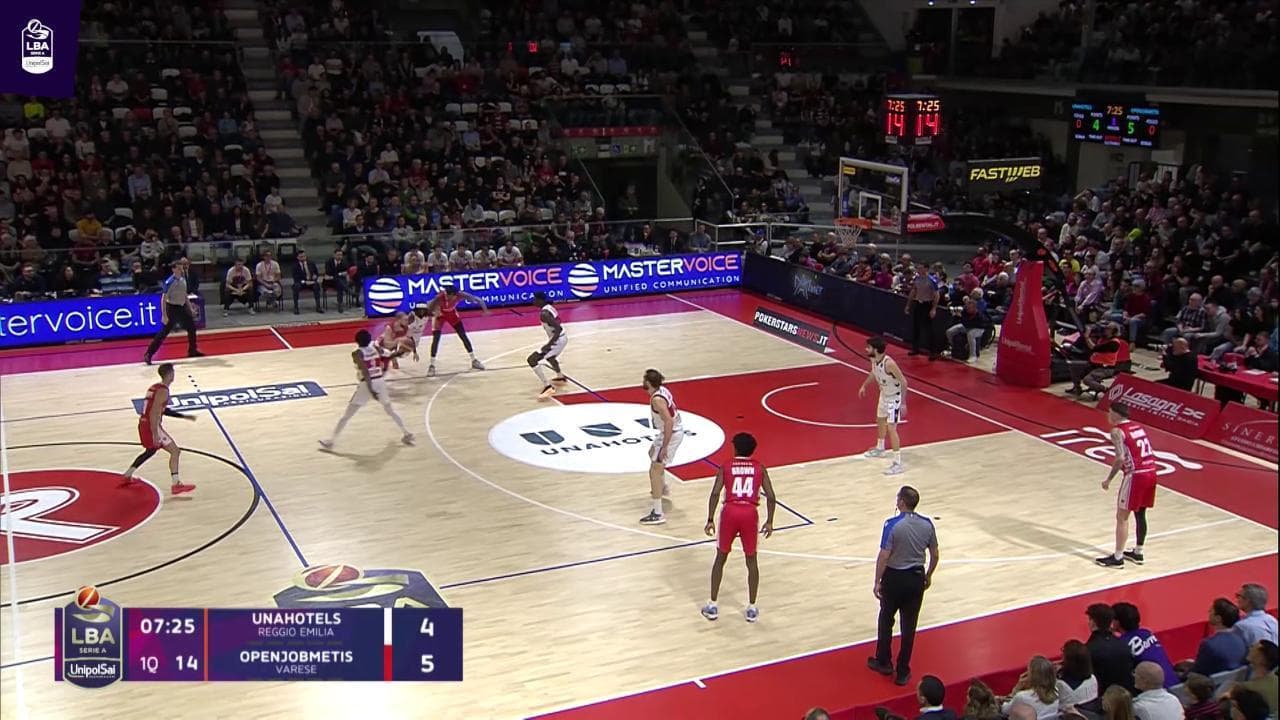 Basket, serie A: gli highlights di Reggio Emilia- arese