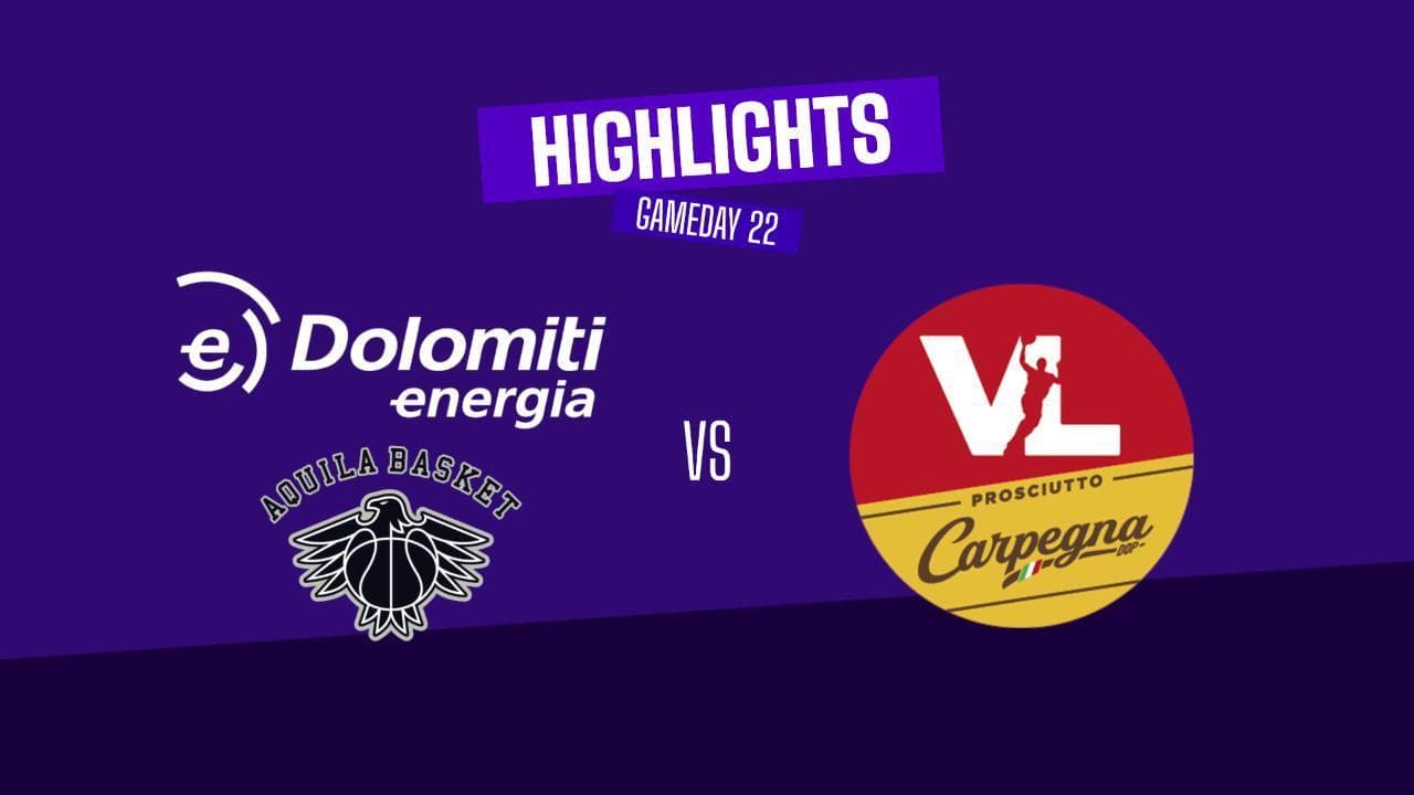Basket serie A, gli highlights di Trento-Pesaro