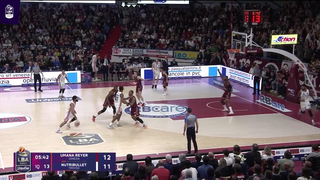 Basket Serie A, gli highlights di Umana Venezia-Nutribullet Treviso