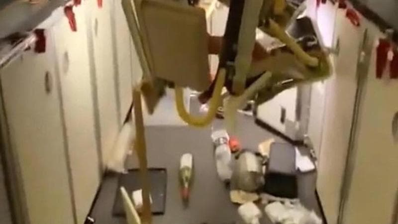 Gli effetti di una turbolenza a bordo