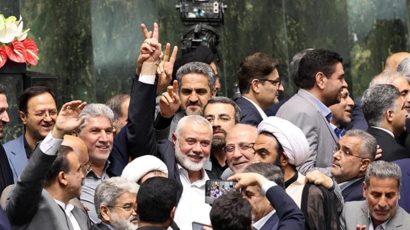 Haniyeh ieri al Parlamento iraniano
