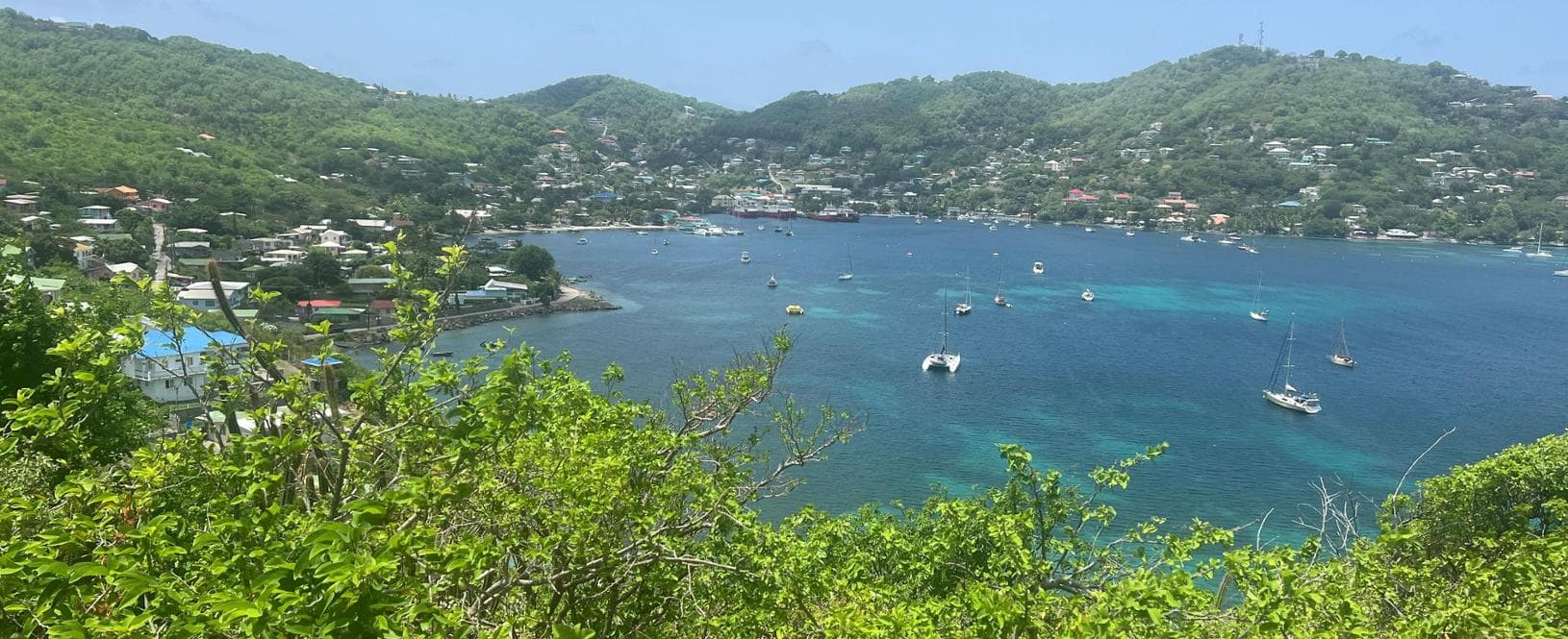 Bequia vista dall'alto