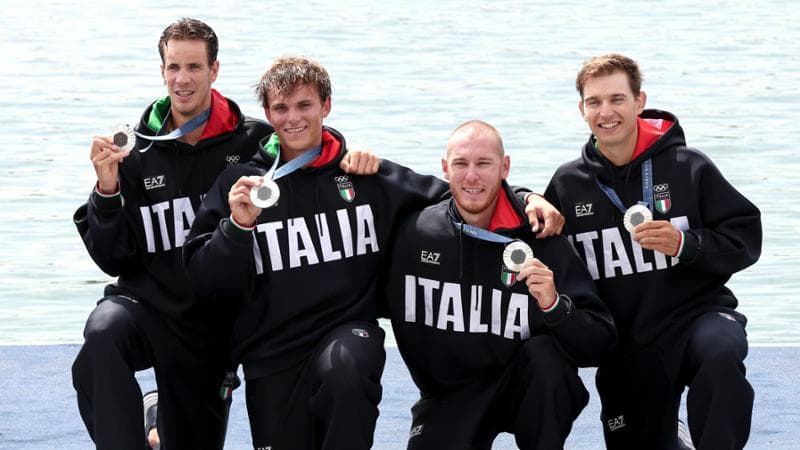 Gli azzurri del 4 di coppia