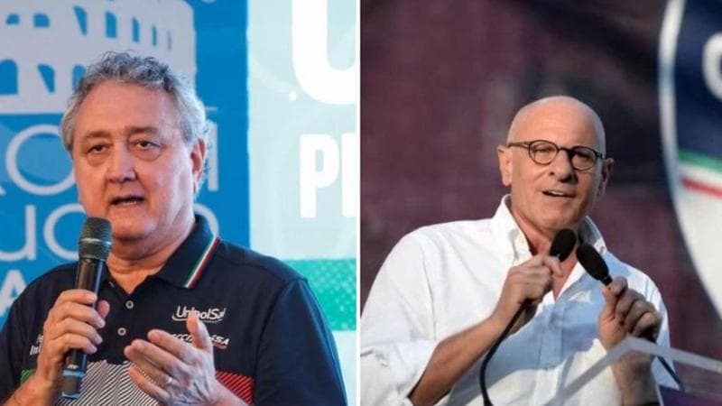 Paolo Barelli di Forza Italia e Fabio Rampelli di Fratelli d'Italia