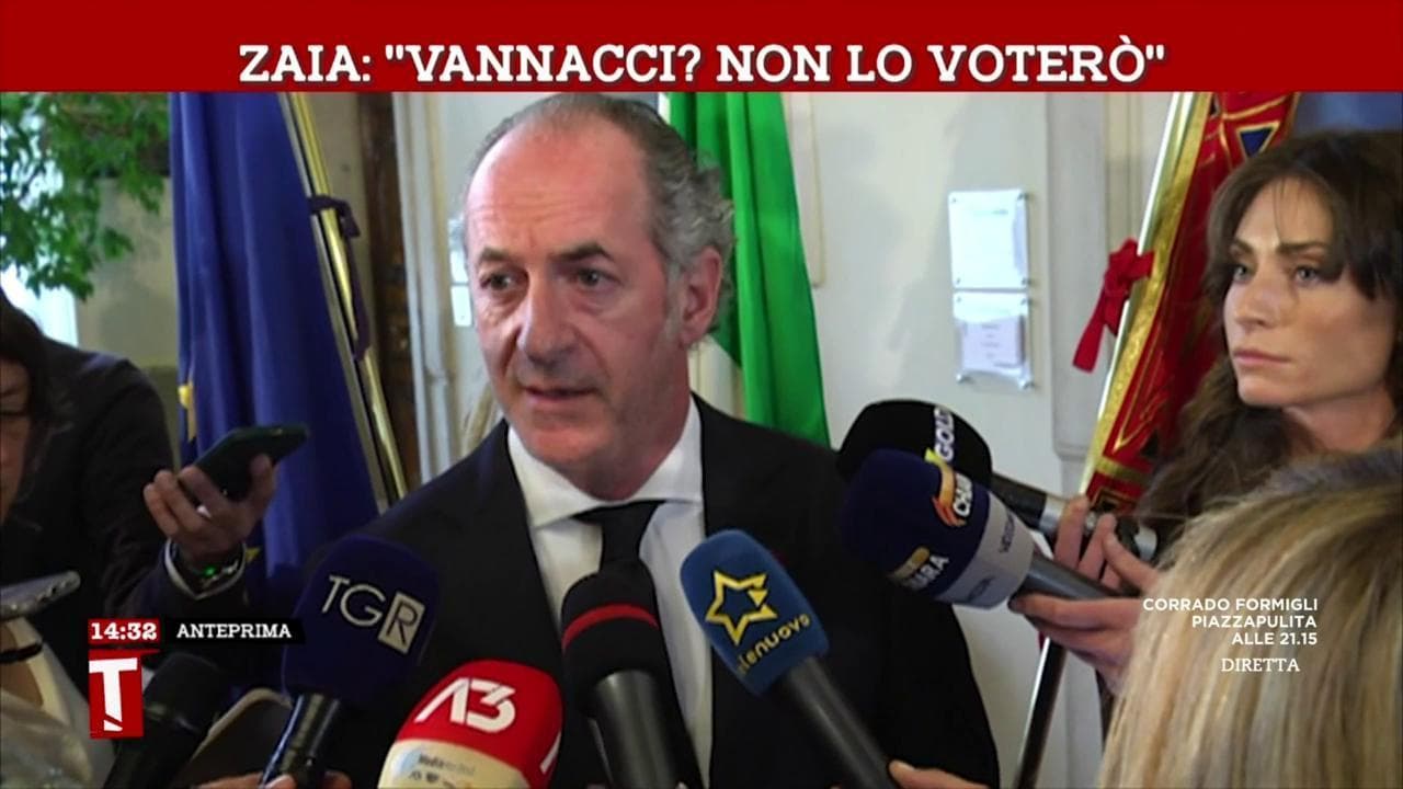 Europee, Zaia su Vannacci: "La Lega ha altri valori. Sarei un peccatore a non votare un veneto"