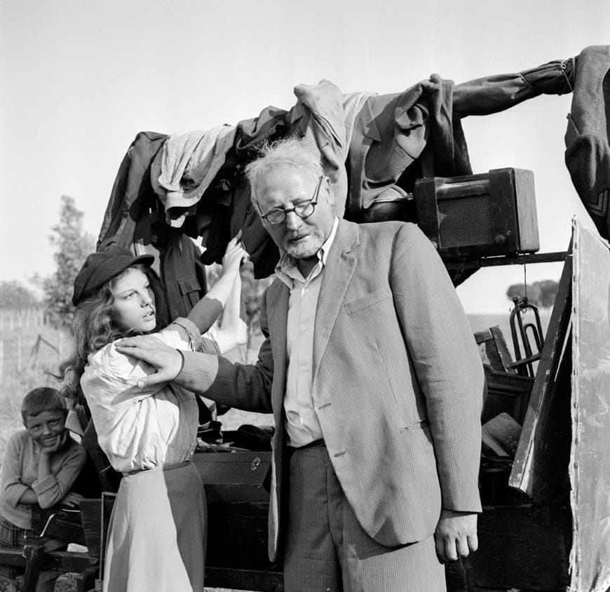 Sul set del Federale, di Luciano Salce, con Georges Wilson (1961)