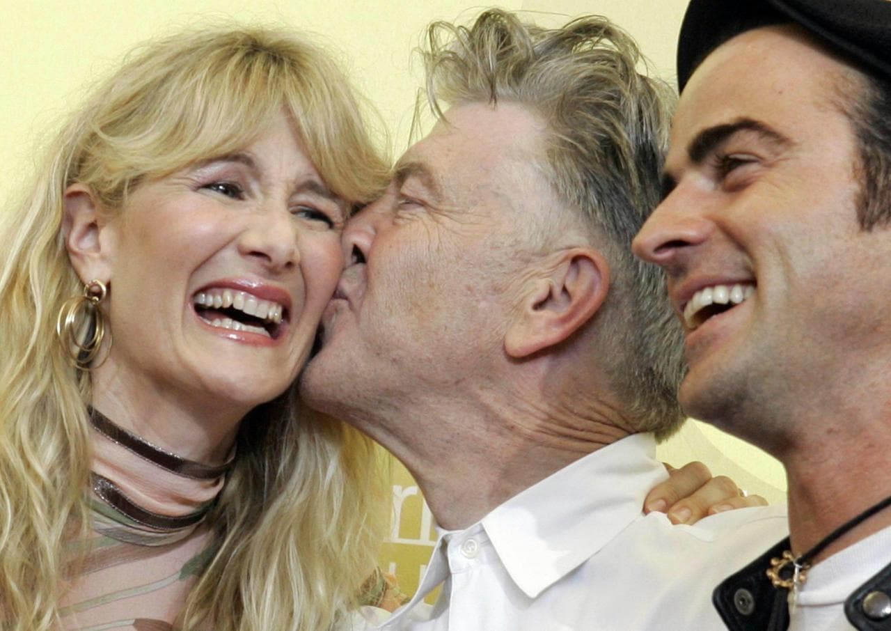 Lynch con Laura Dern e Justine Theroux, protagonisti del suo ultimo film, 'Inland Empire'