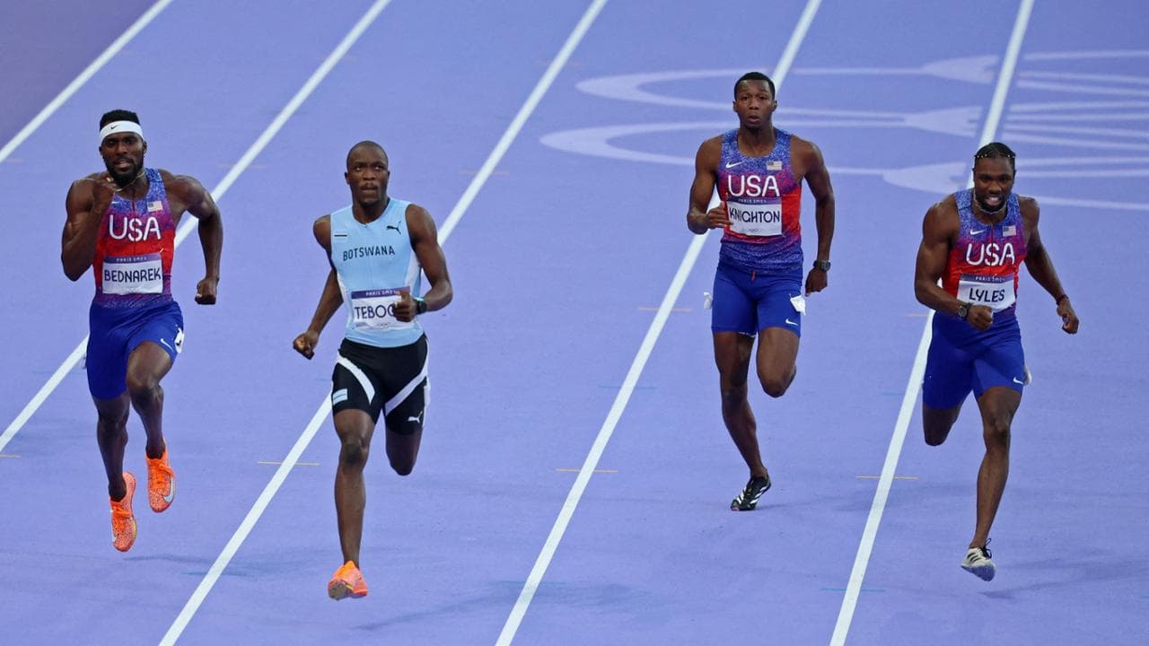 Lo sprint di Letsile Tebogo
