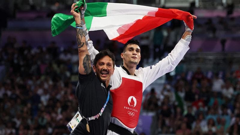 Simone Alessio festeggia il bronzo