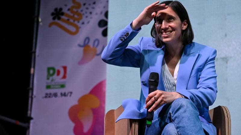Elly Schlein alla Festa dell'Unit&agrave; di Roma
