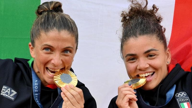 Sara Errani e Jasmine Paolini, oro nel doppio di tennis

