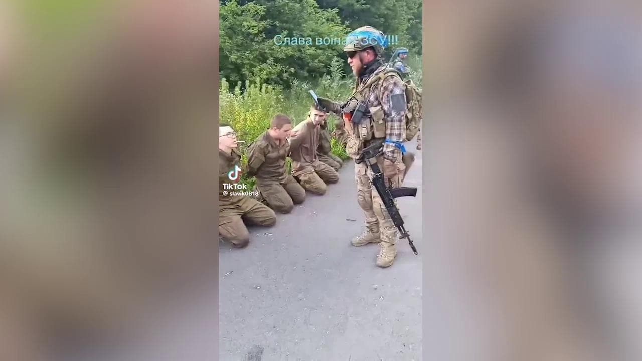 La cattura dei prigionieri russi ragazzini