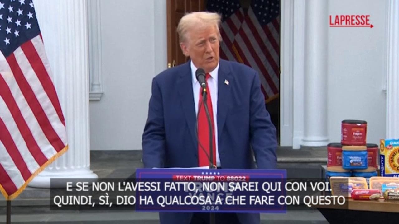 Trump torna a parlare dell'attentato: "Un miracolo, Dio vuole che salvi il mondo"