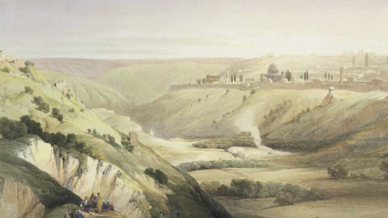 Veduta di Gerusalemme sulla strada per Betania