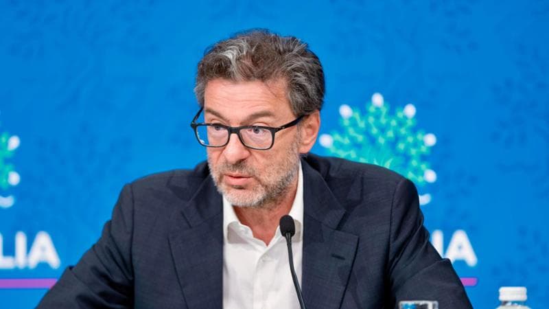 Il ministro dell'Economia Giancarlo Giorgetti
