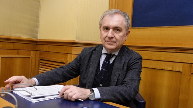 ROMA - Camera dei Deputati Conferenza stampa sulla carenza di personale amministrativo negli uffici giudiziari nella foto il presidente dell'Anm Giuseppe Santalucia (ROMA - 2024-01-15, Stefano Carofei)&nbsp;
