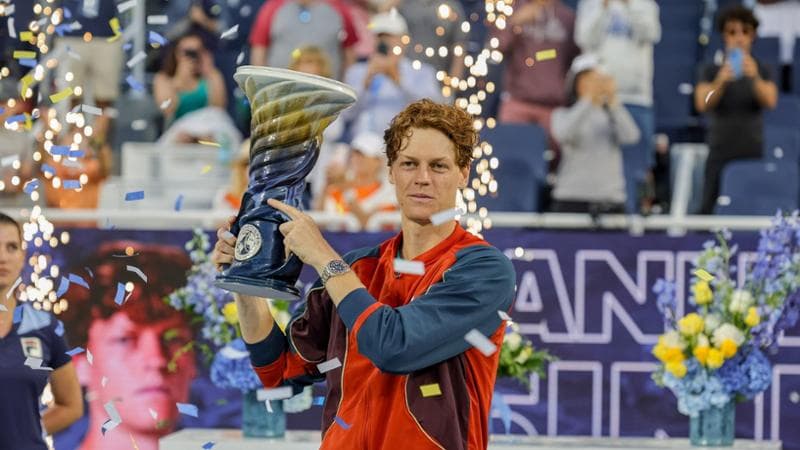 Jannik Sinner dopo la vittoria a Cincinnati