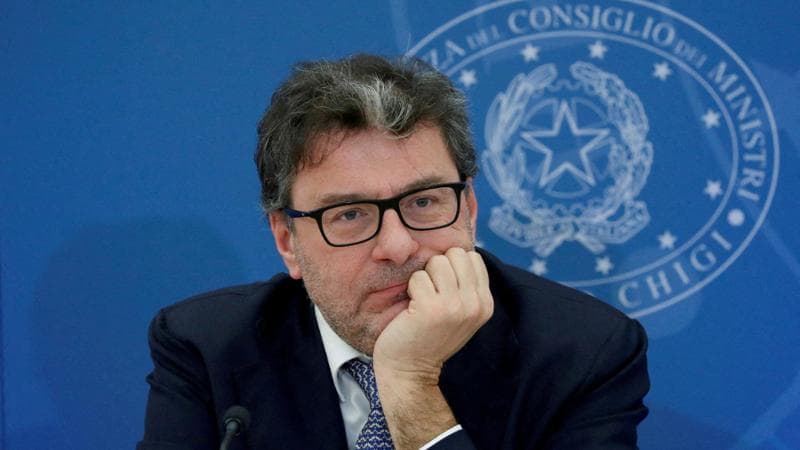 Il ministro dell'Economia Giancarlo Giorgetti
