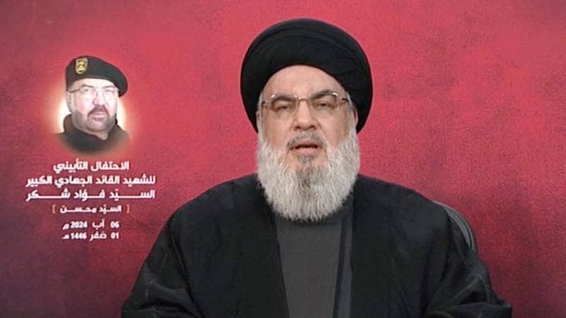 Il leader di Hezbollah Sayyed Hassan Nasrallah&nbsp;

