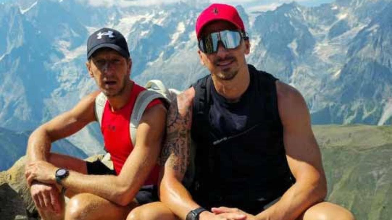 Ambrosini e Ibrahimovic, "sfida" in alta montagna: Zlatan in difficoltà, gli sfottò dell'ex centrocampista