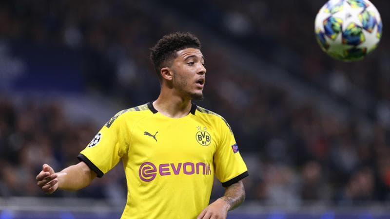Jadon Sancho con la maglia del Borussia Dortmund