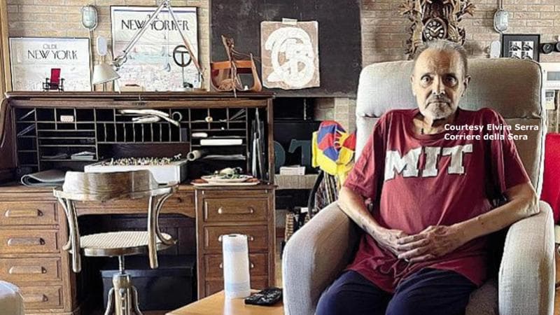 Oliviero Toscani. Courtesy Elvira Serra / Corriere della Sera
