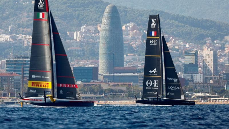 Luna Rossa nella regata contro&nbsp;Orient Express Racing
