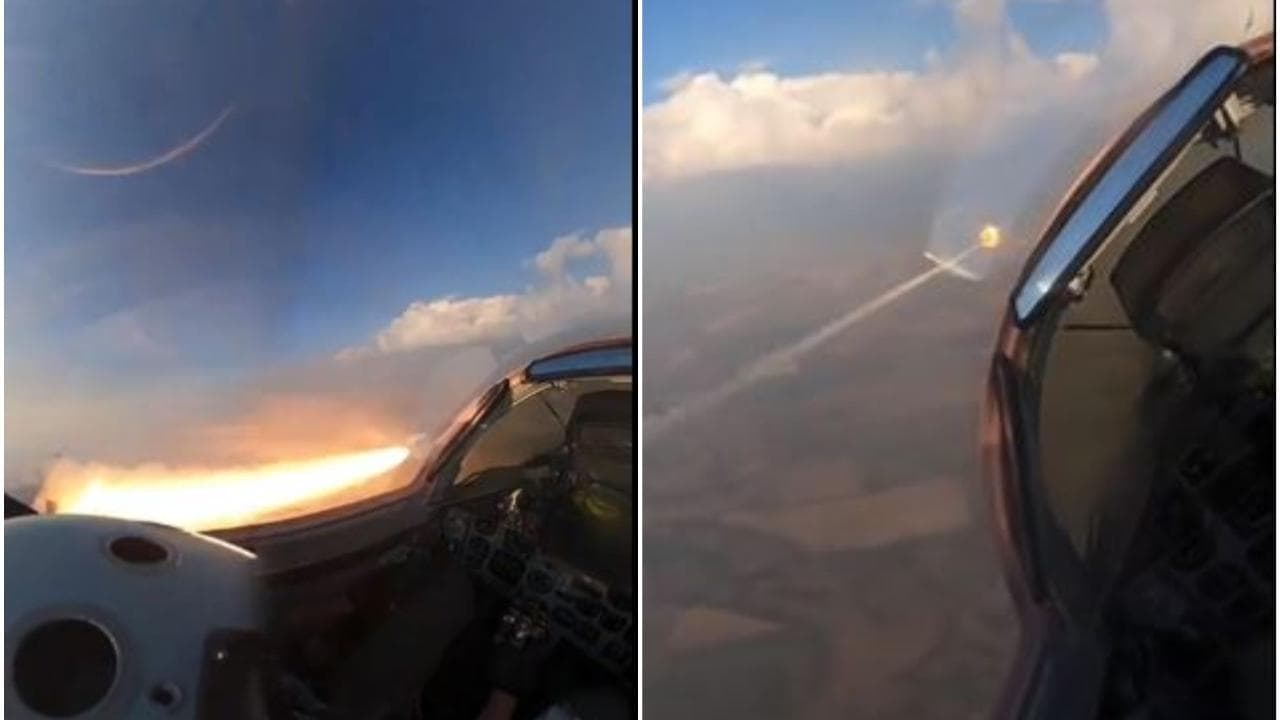 Il caccia Mig -29 ucraino abbatte un drone russo-iraniano: il video in soggettiva girato dal pilota