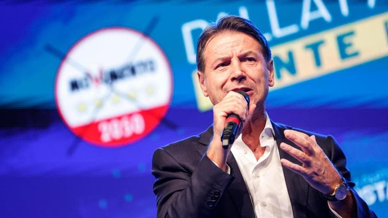 Il leader del M5S, Giuseppe Conte