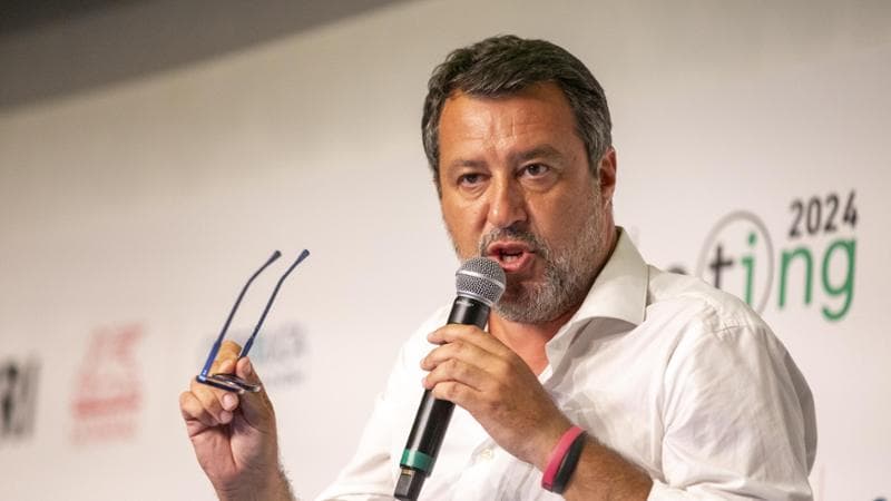 Matteo Salvini, ministro delle Infrastrutture e leader della Lega
