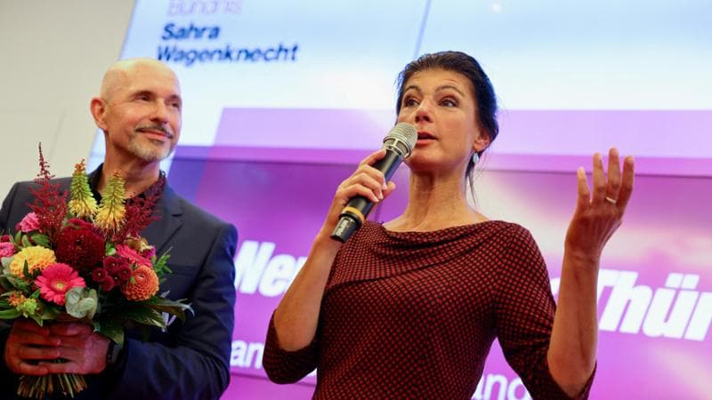Erfurt, Turingia (Germania), 1 settembre: Sahra Wagenknecht